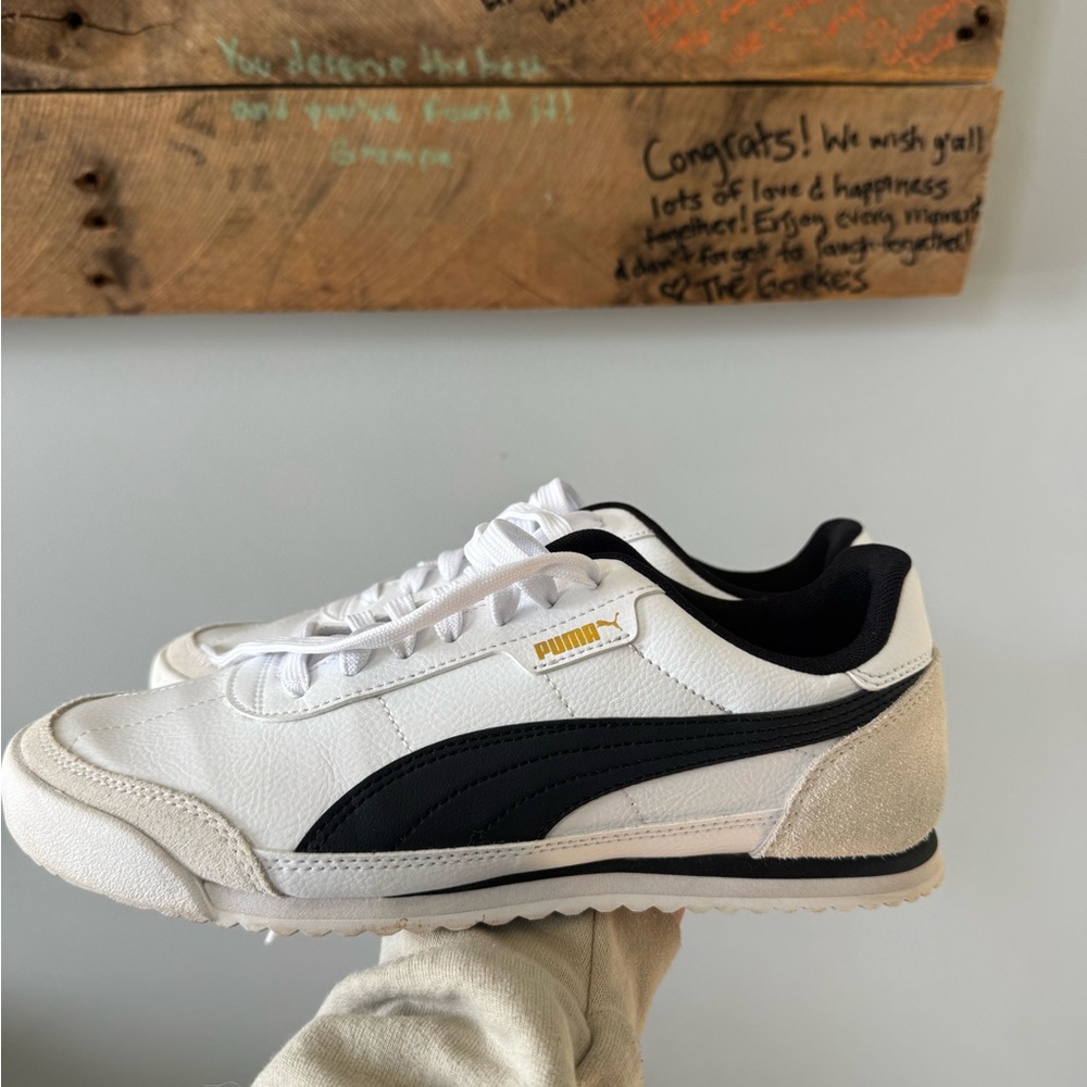 PUMA Womens Turino Ii Og Lace Up Sneakers Shoes Casual - White